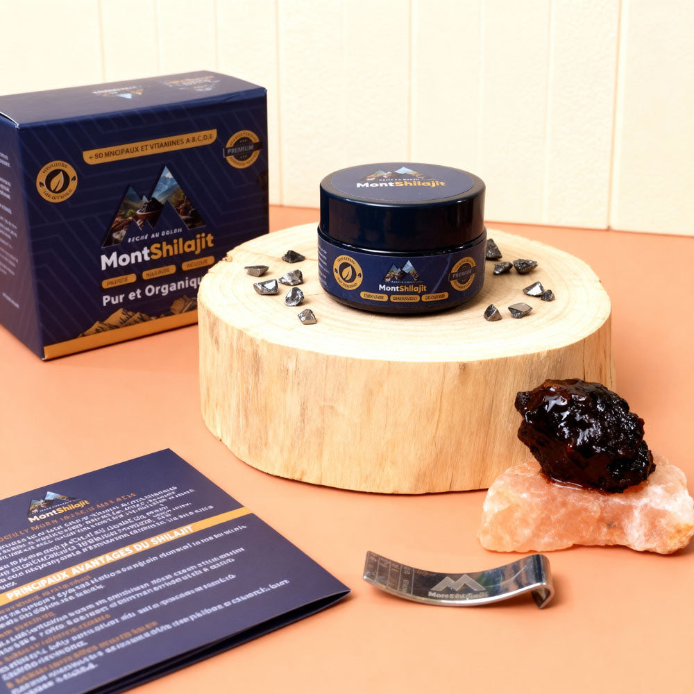 MontShilajit : Résine Pure de l'Himalaya, Testée en Laboratoire, 100% Naturel.