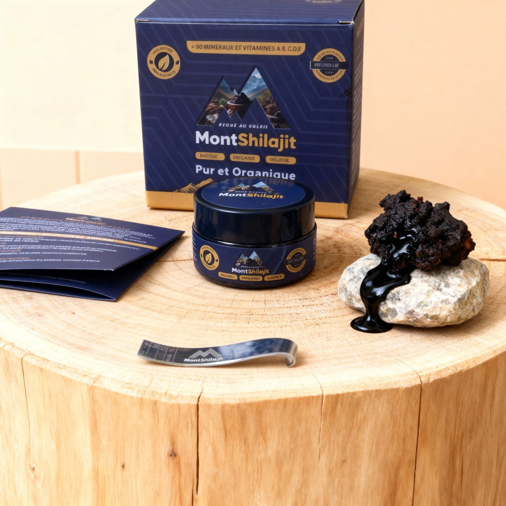 MontShilajit : Résine Pure de l'Himalaya, Testée en Laboratoire, 100% Naturel.