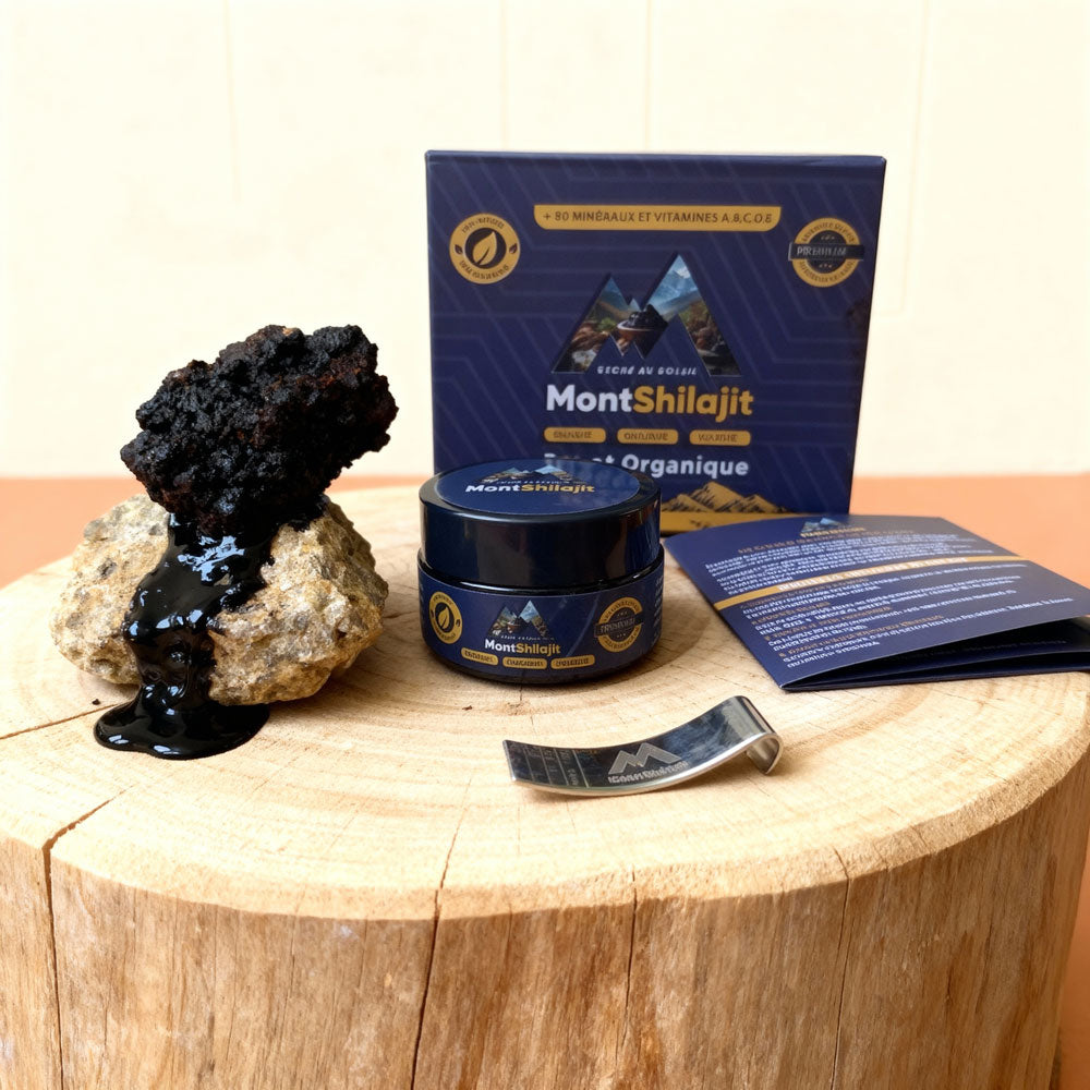 MontShilajit : Résine Pure de l'Himalaya, Testée en Laboratoire, 100% Naturel.