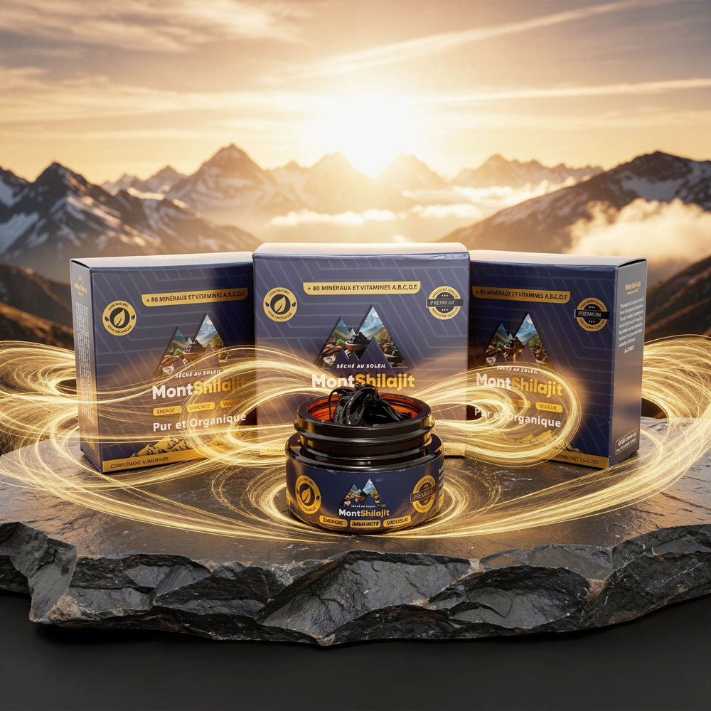 MontShilajit : Résine Pure de l'Himalaya, Testée en Laboratoire, 100% Naturel.