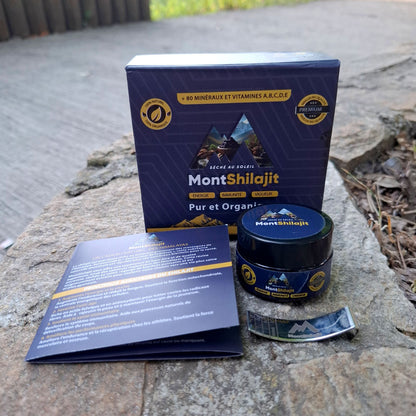 MontShilajit : Résine Pure de l'Himalaya, Testée en Laboratoire, 100% Naturel.